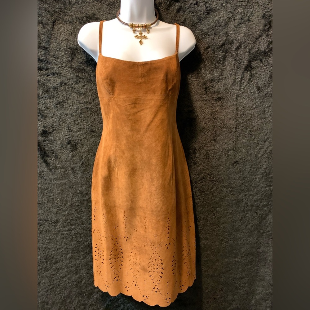 Brown Suede Dress